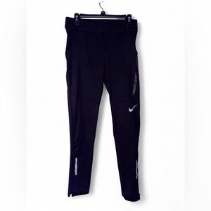 Nike tech Black Leggings with White Accents
